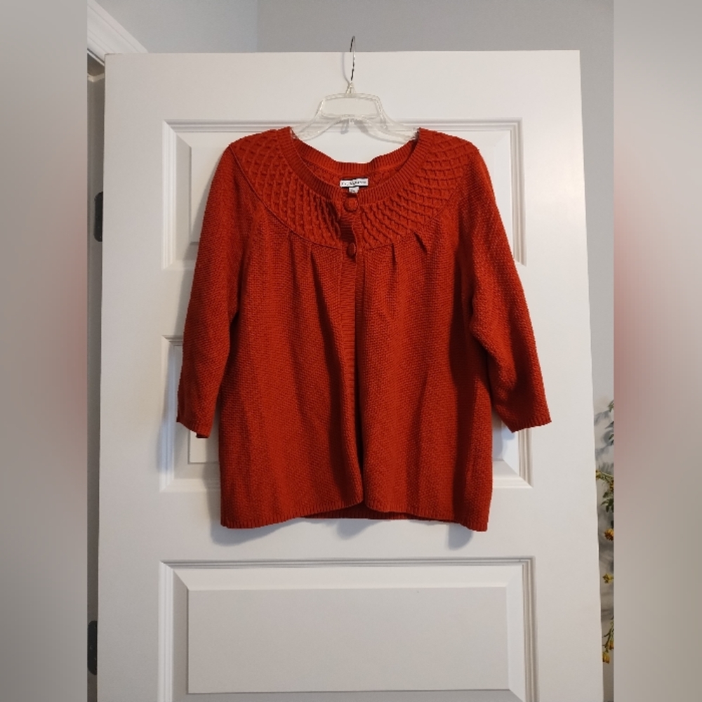 5/$25 Croft & Barrow Orange Knit Sweater
